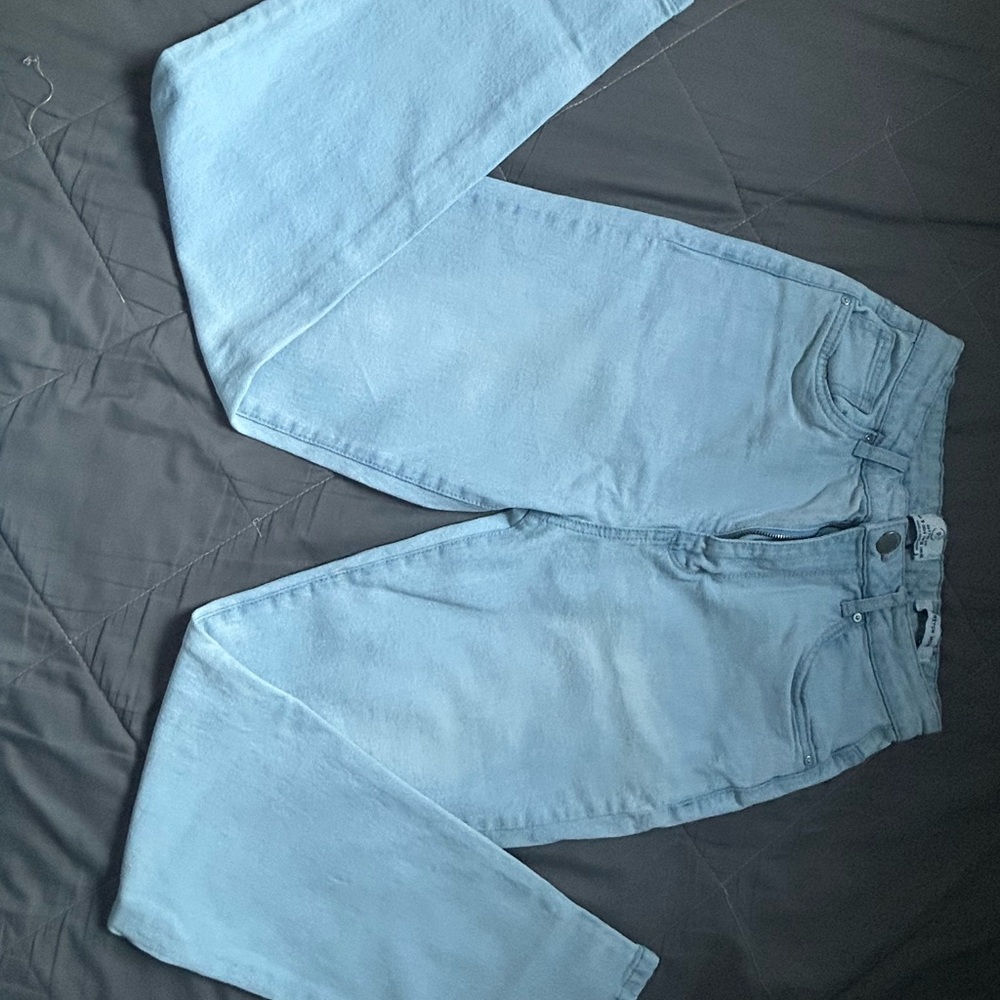 Cotton On Sky Blue Stretch Mom Jeans